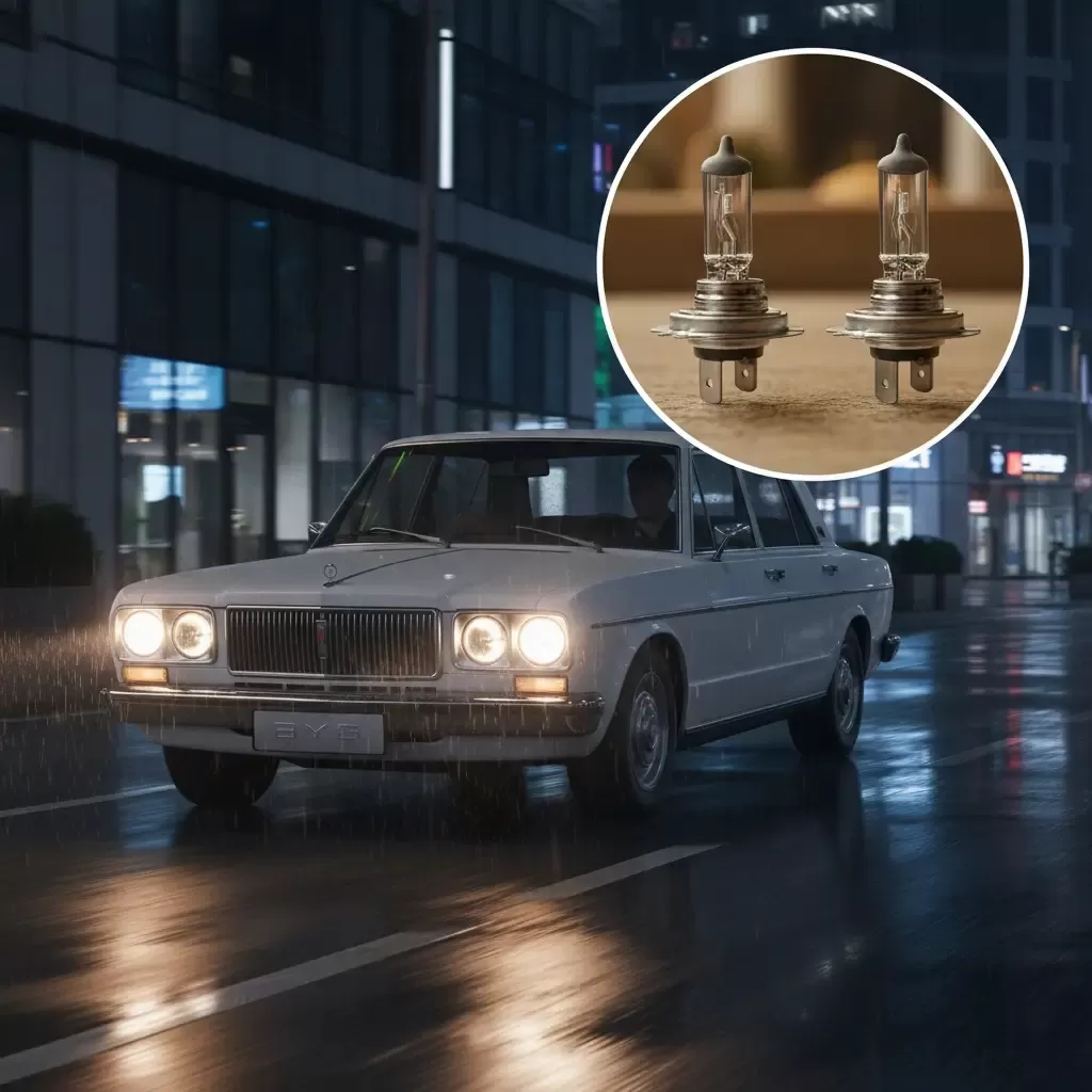 لامپ هالوژن خودرو، مقایسه هدلایت و هالوژن ماشین