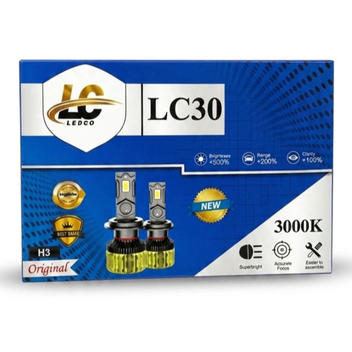 هدلایت برند لدکو مدل LC30 زرد لیمویی
